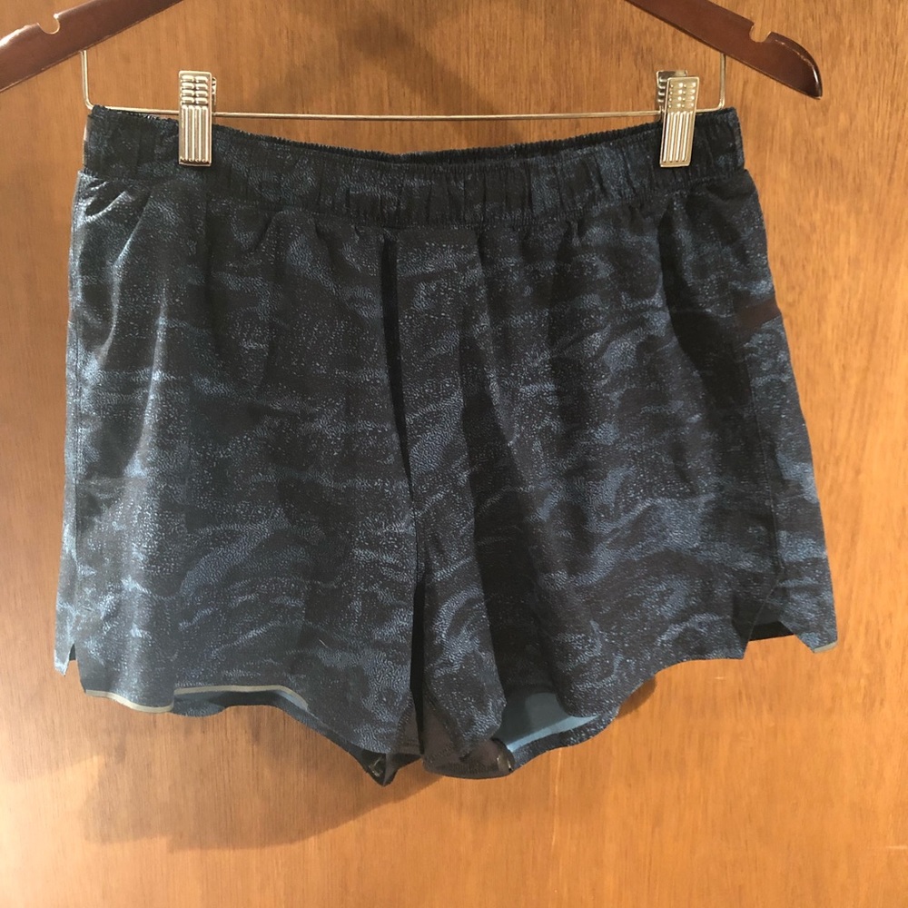 Lululemon Mens 3” Surge Short Blue/Black w/Liner M